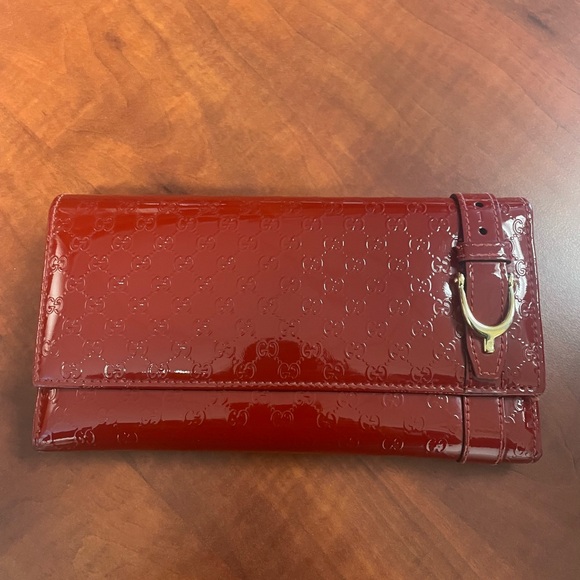 Gucci Micro Guccissima Long Patent Leather Wallet - Picture 4 of 13